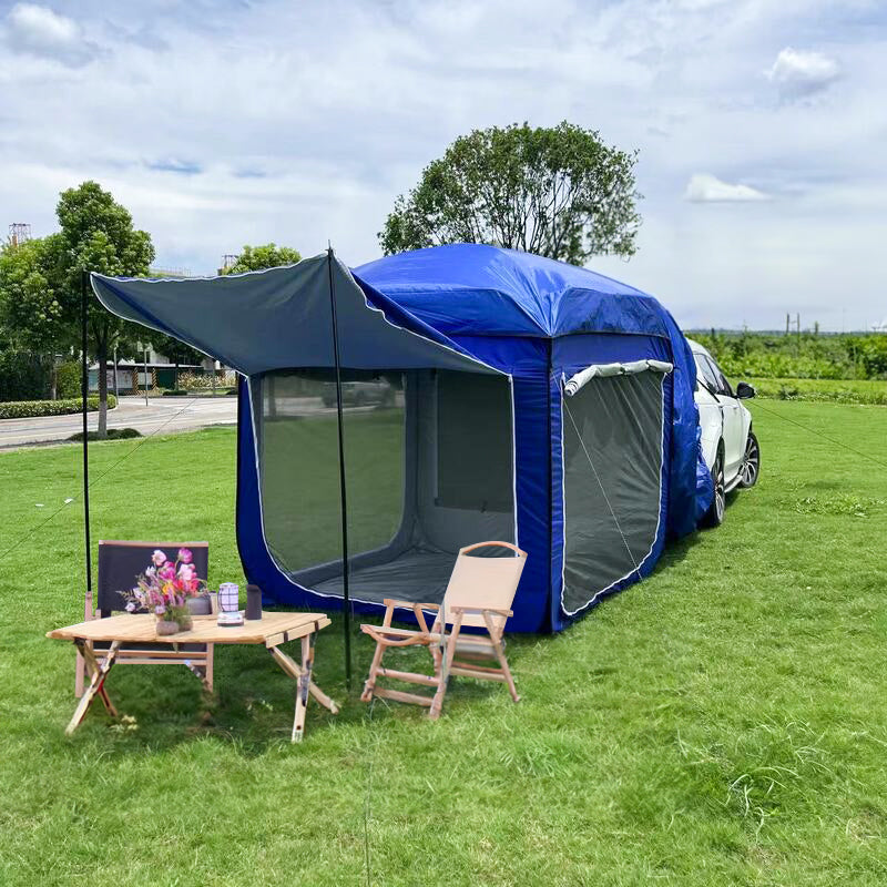 Outdoor Extended SUV Tail Tent Room, Vehicle-mounted Tent, Trunk Tent, Car Rear Trunk Tent