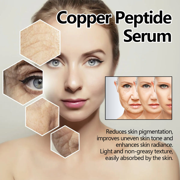 Copper Peptide Serum, Fade Out Fine Lines Moisturize Skin Firming Bright Spots And Delicate Pores