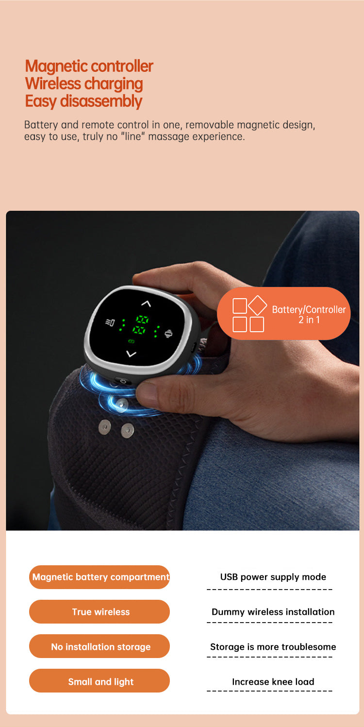 Heated Knee Brace Wrap Pad Dual-use Thermostat Usb Heating Knee Pads For Knee Sprains Strains Arthritis with massage