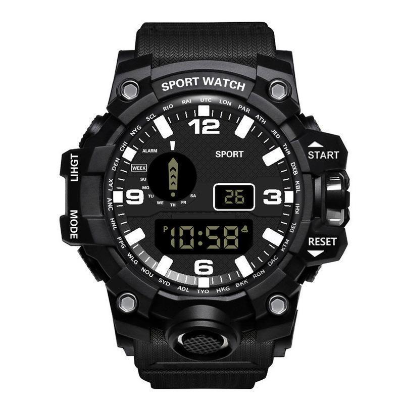 Multi functional outdoor men's electronic watch for male and female students running sports watch