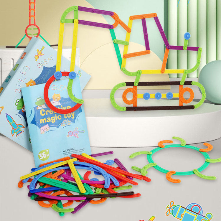 Children's puzzle puzzle puzzle DIY versatile and creative building block set puzzle toys