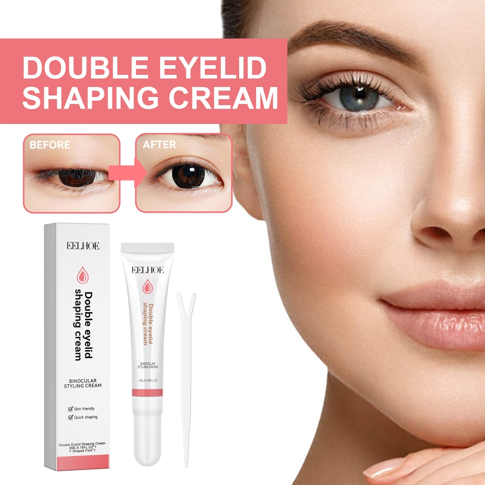 Double Eyelid Styling Cream Natural Invisible Invisible Permanent Double Magnification Eye Beauty Styling Cream