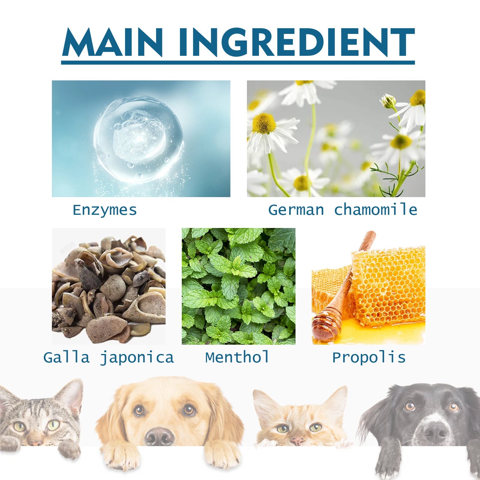 Pet Oral Cleaning Spray, Cats And Dogs Remove Tartar And Bad Breath Fresh Mouth Care Spray