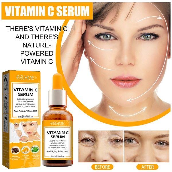 Vitamin C Anti-Aging Serum, Lighten Neck Lines And Facial Wrinkles, Firming And Tender Skin Anti-Wrinkle Serum