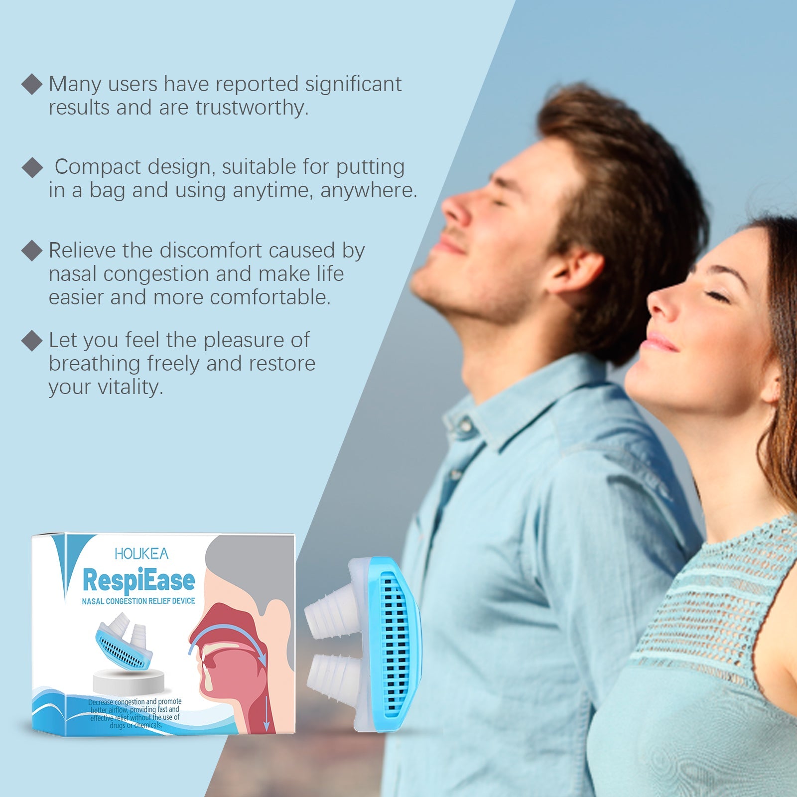 Nose Care Device Relieves Stuffy, Runny Nose Discomfort And Cleans The Nose Gently