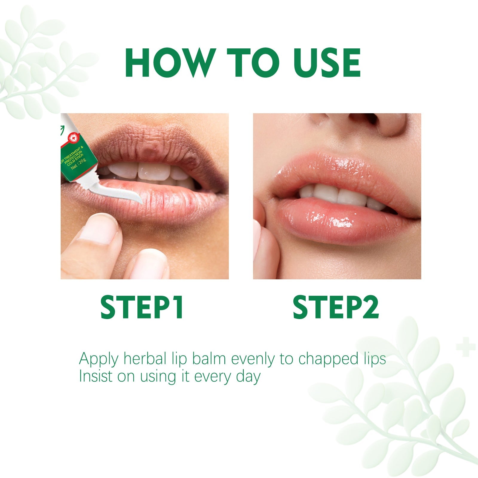 Herbal Medicated Lip Balm, Repair Lips Prevent Dry Crack Remove Dead Skin And Moisturize Care Lip Balm