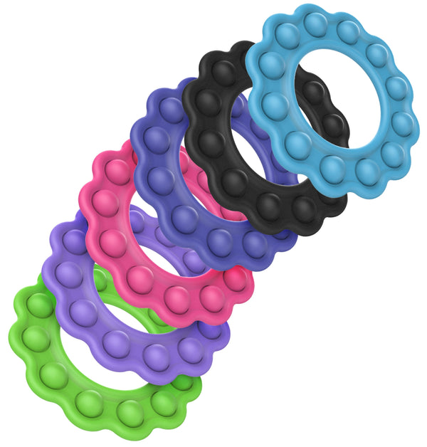 (6 Pack) Flower Pop Toy