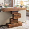 Modern Farmhouse 42-inch Console Accent Sofa Table in Rustic Brown Wood Finish