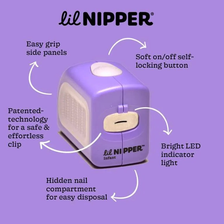 Baby Safe Electric Nail Trimmer - Infant & Toddler Size (Ages 5 & Under) - Lil Nipper