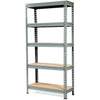 Heavy Duty 60 inch Adjustable 5-Shelf Metal Storage Rack in Gray