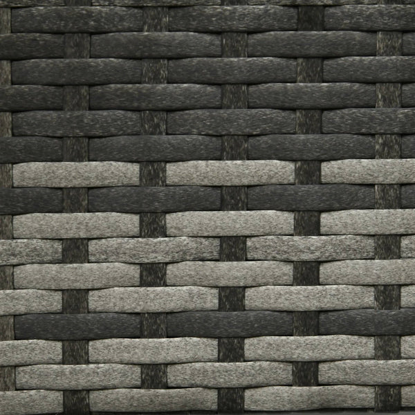 Grey Modern PE Rattan Wicker Raised Garden Bed Elevated Planter Box