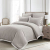 King French Country Grey 5-Piece Lightweight Comforter Set with Lace Trim