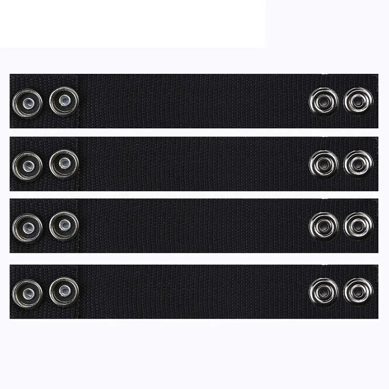 4Pcs/Set Tactical Belt Buckle Police Military Accessory Double Snaps Nylon Tactical Belt Loop Holder Keeper