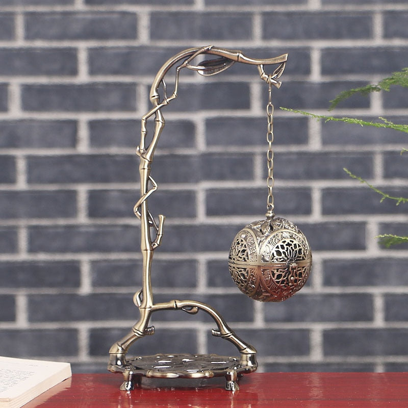 Hanging Ball Incense Coil Burner On Tree