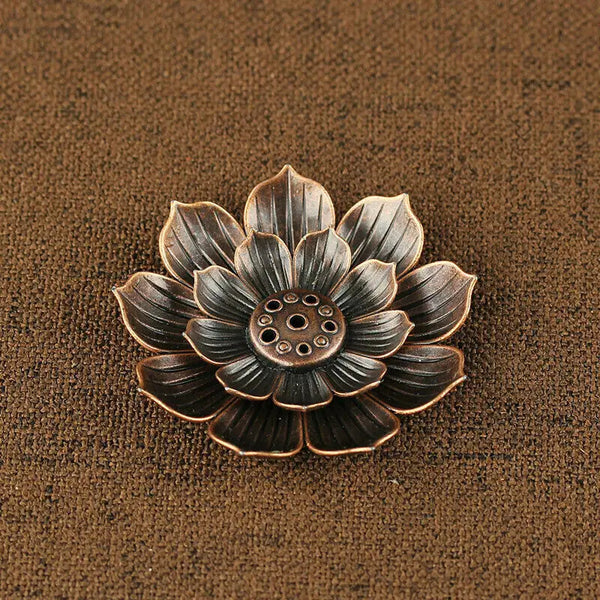 Incense Stick Holder Round Plate Buddhism Insense Ash Catcher Joss Cone Insence Alloy Incense Burner Stick Holder Plate