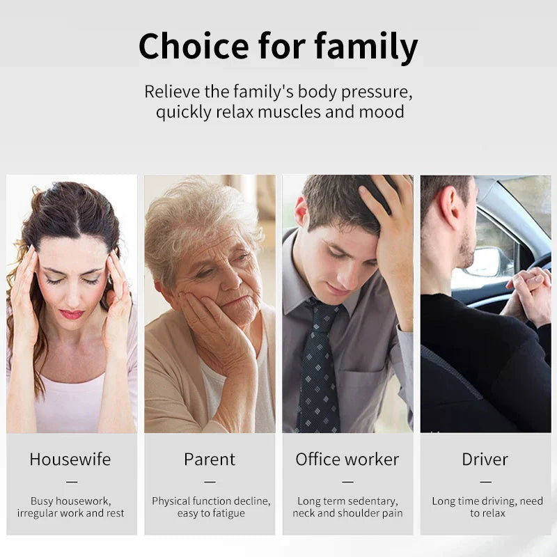 KLASVSA Electric Dolphin Full Body Shiatsu Massager Hammer Shoulder Lumbar Acupressure Vibrator Shoulder Waist Stick Pain Relief