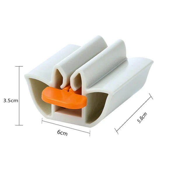 New Bathroom Accessories Toothpaste Squeezer Tooth Paste Dispenser Tube Squeezer Facial Cleanser Press Rolling Holder for Kids