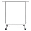 Heavy Duty Metal Clothing Garment Rack with Lockable Wheels - 250 lbs. Capacity