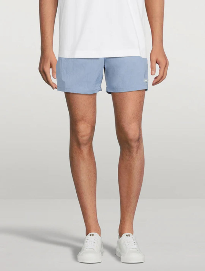 Helmut Lang MEN'S AIRY Logo Polyamide-Blend Swim Shorts – Lightweight and Quick-Drying