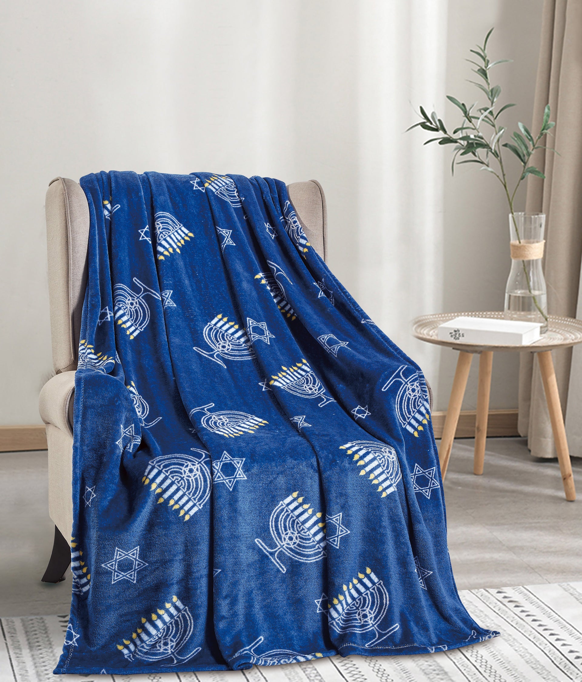 Hanukkah Holiday 50 X 60 Throw Blanket