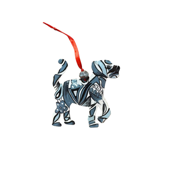 Happy Dog Ornament- Painted
