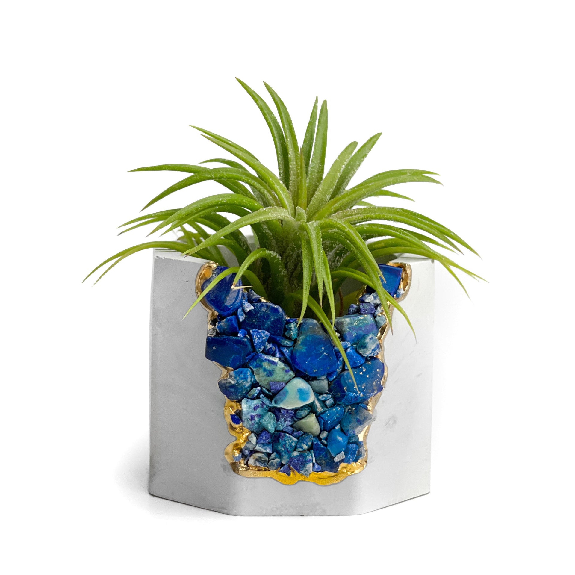 LAPIS LAZULI GEODE PLANTER