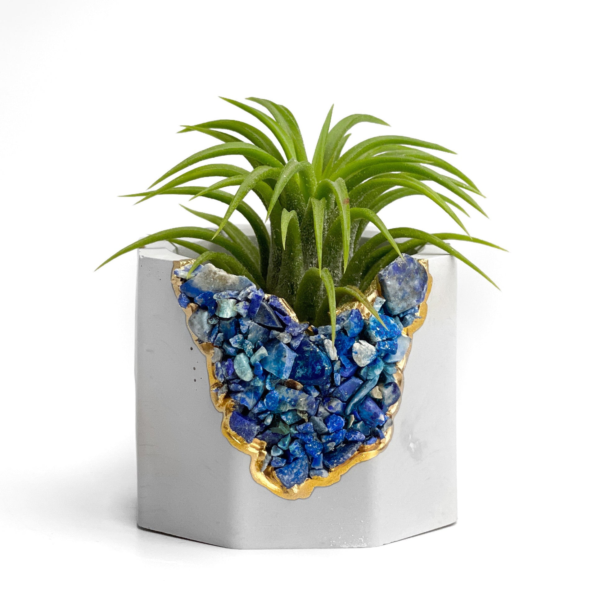 LAPIS LAZULI GEODE PLANTER