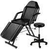 Black Adjustable Massage Bed Salon Chair w/ Hydraulic Stool