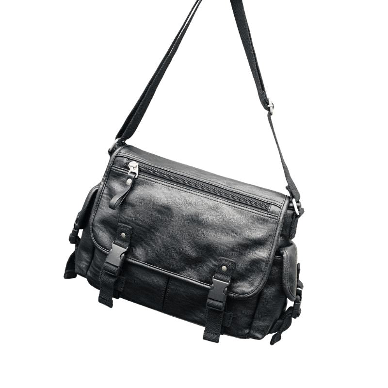 Imitation Leather Messenger Bag