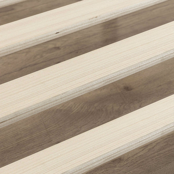 King size Modern 10-inch Low Profile Metal Platform Bed Frame with Wood Slats