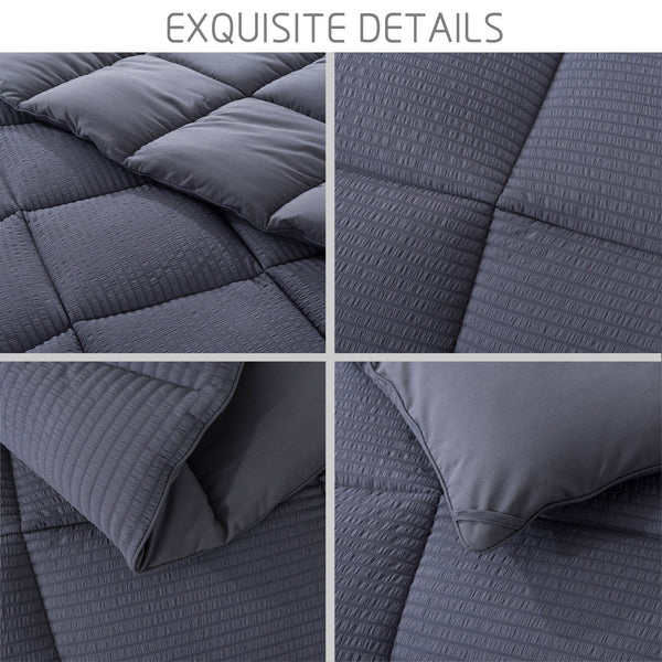 Kasentex Ultra Soft All Season Down Alternative Reversible Comforter, Twin, Queen, King, Room Decor, Graduation Gifts