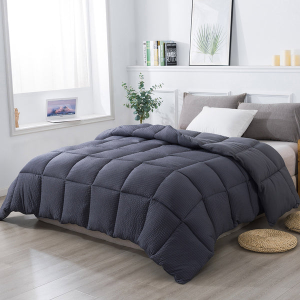 Kasentex Ultra Soft All Season Down Alternative Reversible Comforter, Twin, Queen, King, Room Decor, Graduation Gifts