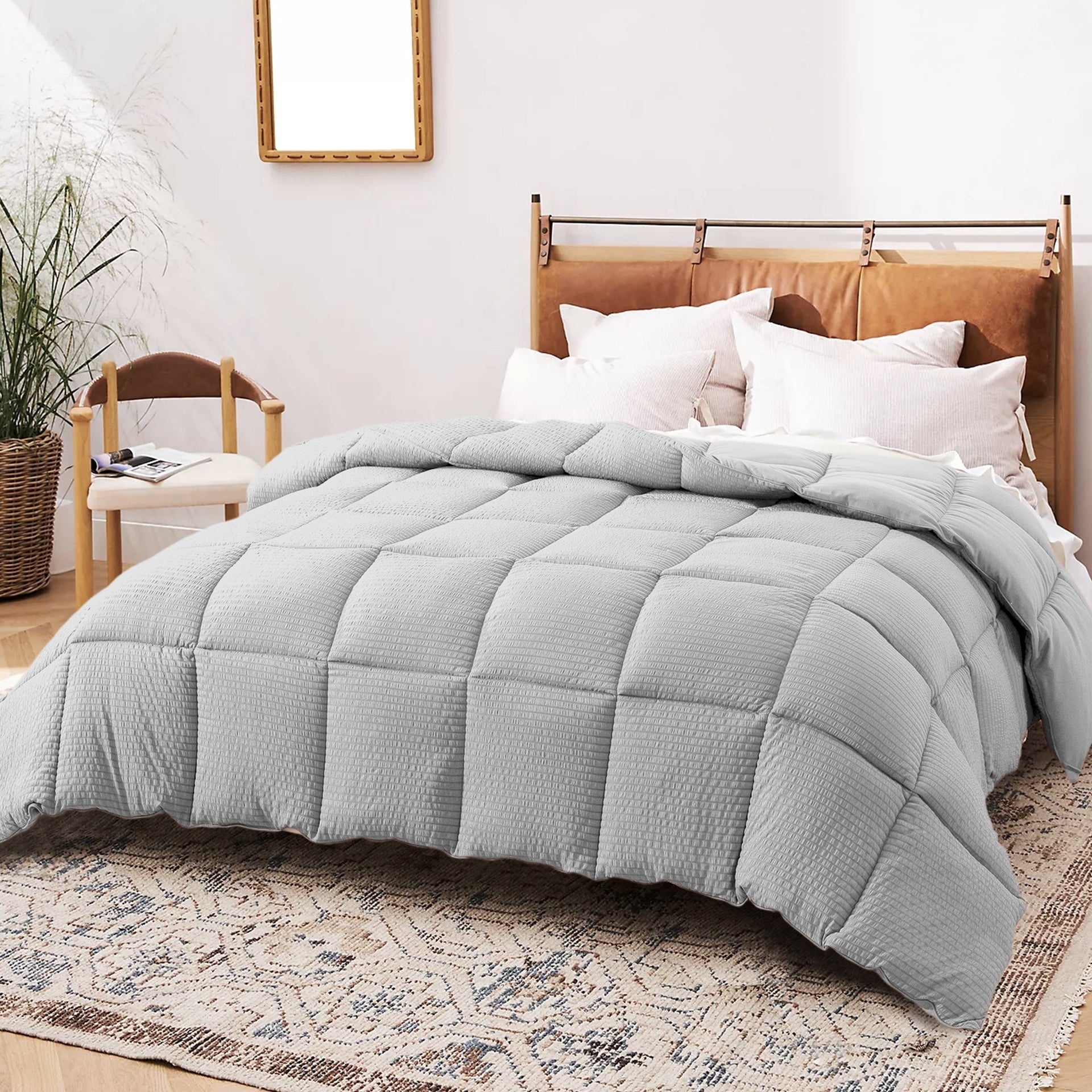 Kasentex Ultra Soft All Season Down Alternative Reversible Comforter, Twin, Queen, King, Room Decor, Graduation Gifts