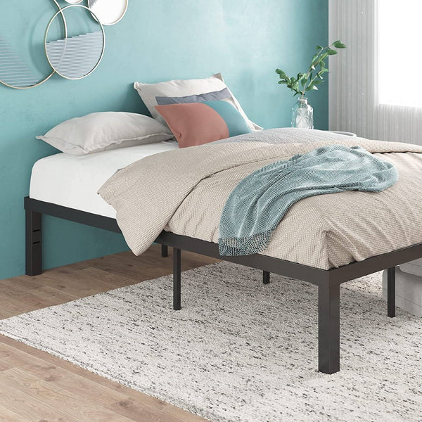 Twin size Modern 16-inch Sturdy Steel Metal Platform Bed Frame