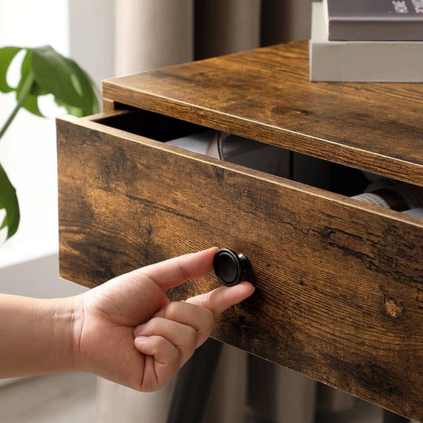 Mid-Century Modern Farmhouse Bedroom 1-Drawer Nightstand End Table