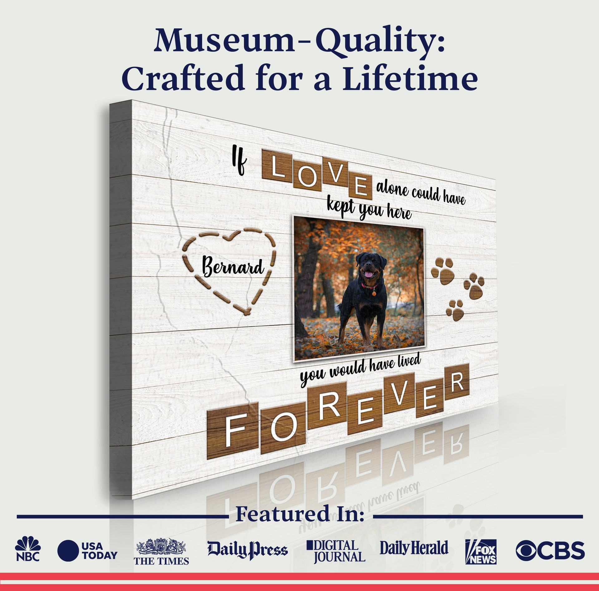 Pet Memorial Sign If Love Alone