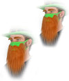 (2 Pack) Funny Bearded Leprechaun St Patricks Day Face Masks for Adults
