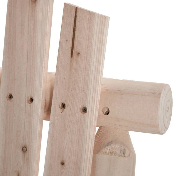 Adirondack Patio 2 Chair Lounger with Center Coffee Table Natural