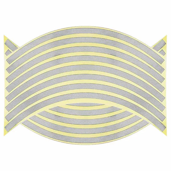 16 Pcs Strips Wheel Stickers And Decals 18 Reflective Rim Tape Bike Motorcycle Car Tape 5 Colors Car Styling