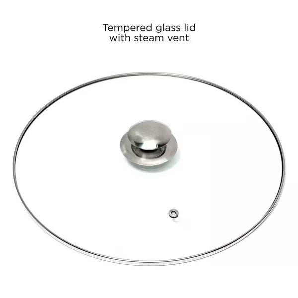 5-Quart Stainless Steel Dutch Oven with Glass Lid