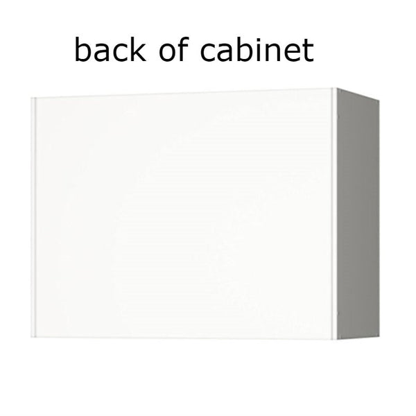 White Wall Cabinet with 2 Doors and Adjustable Shelf