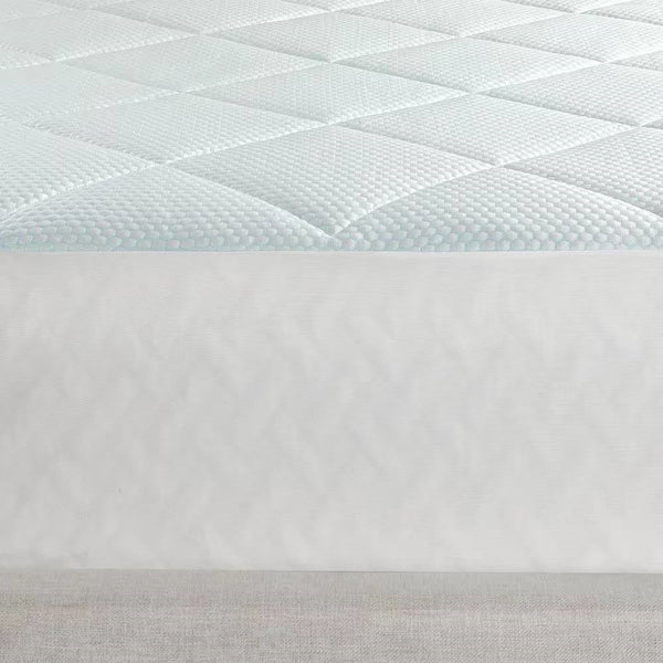 Queen size Washable Quilted Mattress Pad with Elastic Fitted Skirt