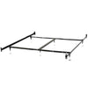 Queen Metal Bed Frame with Bolt-on Headboard Footboard Brackets