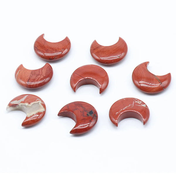 1pc Natural Stone Rose Quartz Amethyst Moon Carving Aura Healing Mineral Gem Home Decoration Ornament Gift