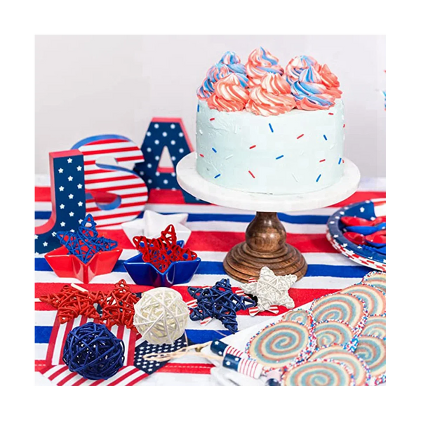 Rattan Ornament Star Rattan Ball Ornament Natural Wicker Rattan Independence Day Home Decor Vase Filler,