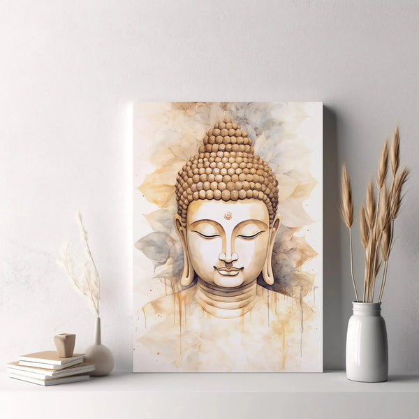 Buddha Wall Art - Yin Yang Tree Poster Canvas Painting
