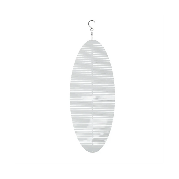 Kinetic Blank Sublimation Wind Spinner 3D Spiral Windchime Chime Sculpture Hanging Outdoor Indoor Garden Decor 18X45cm