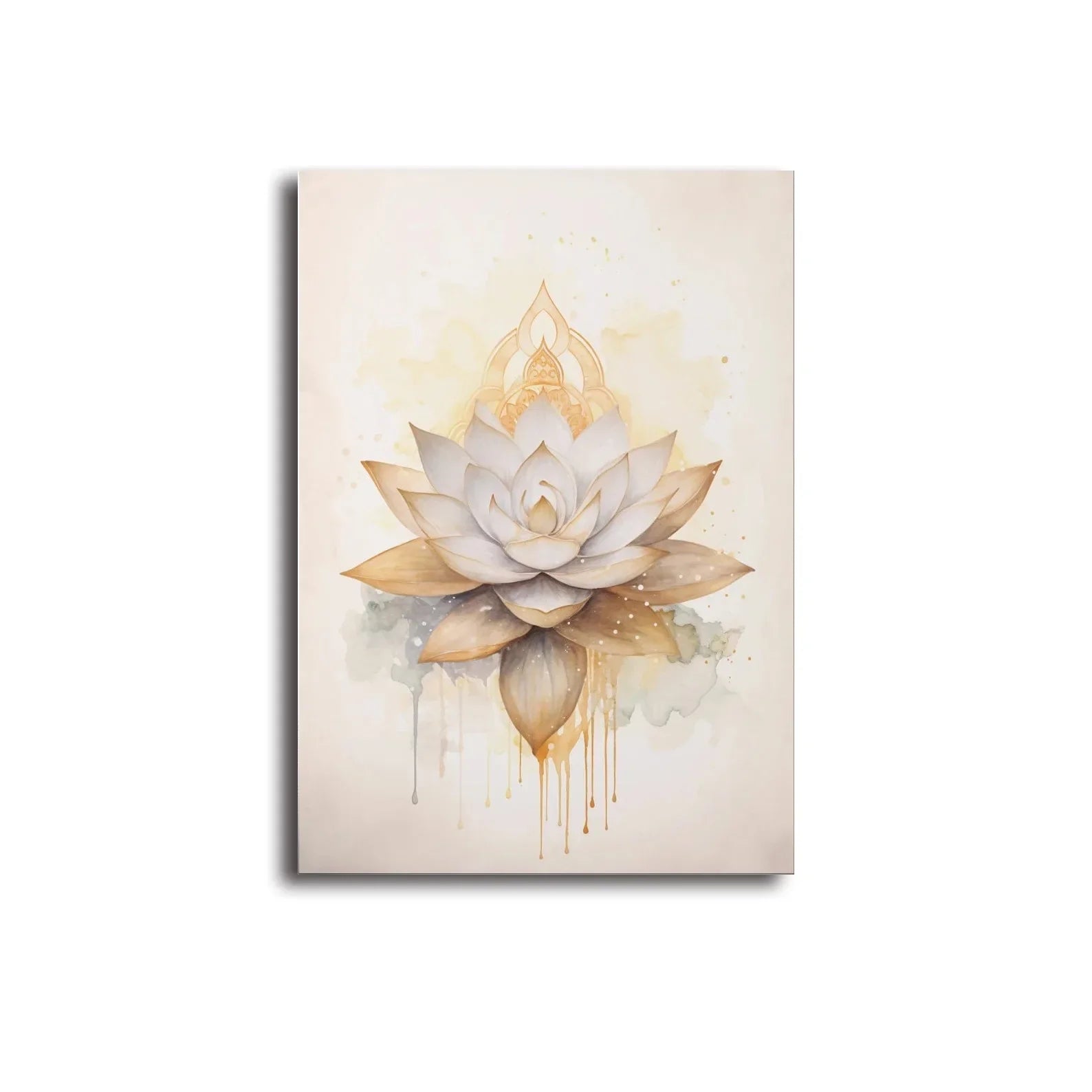 Buddha Wall Art - Yin Yang Tree Poster Canvas Painting