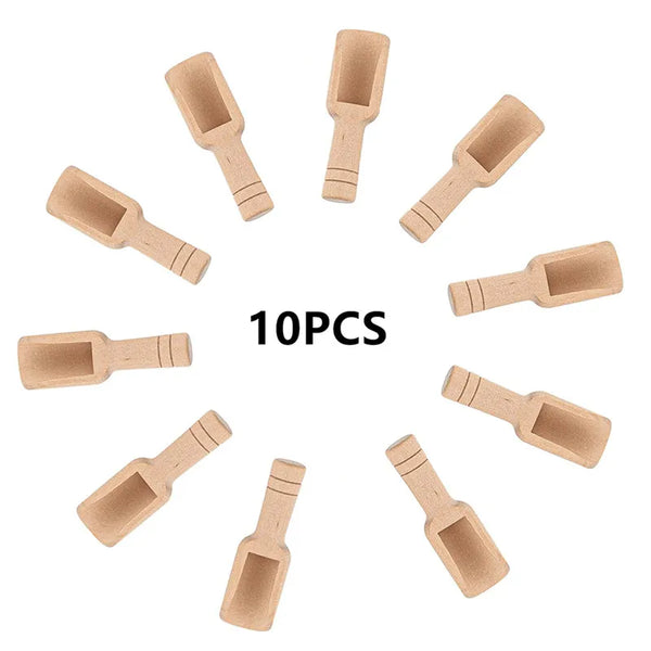 10/20pcs Mini Wooden Salt Spoons Tea Coffee Scoops Seasoning Candy Spices Bath Salt Spoons Dropshipping