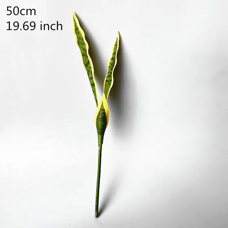 50-76CM Artificial Succulent Plants Tropical Fake Long Leaf Simulation Tiger Pilan Home Decoration Office Hotel Party Decor